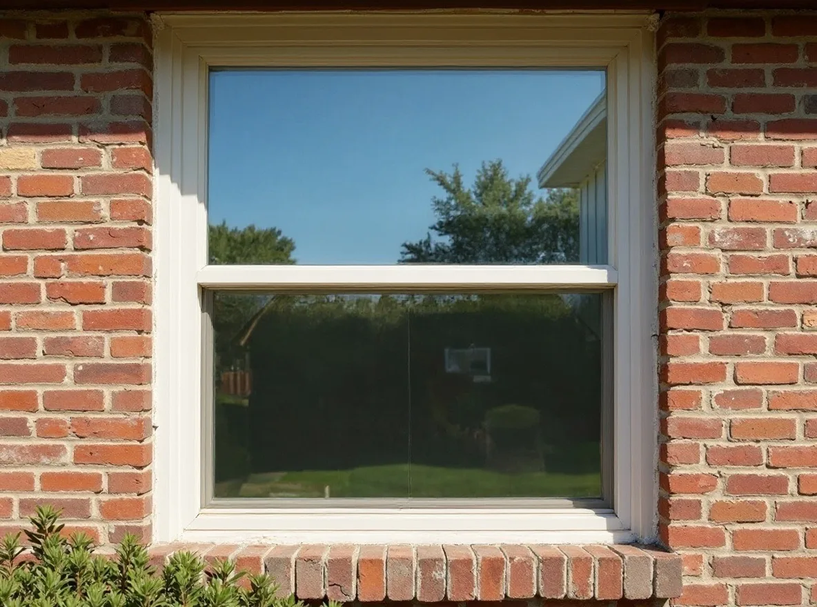 New energy-efficient windows set in brick